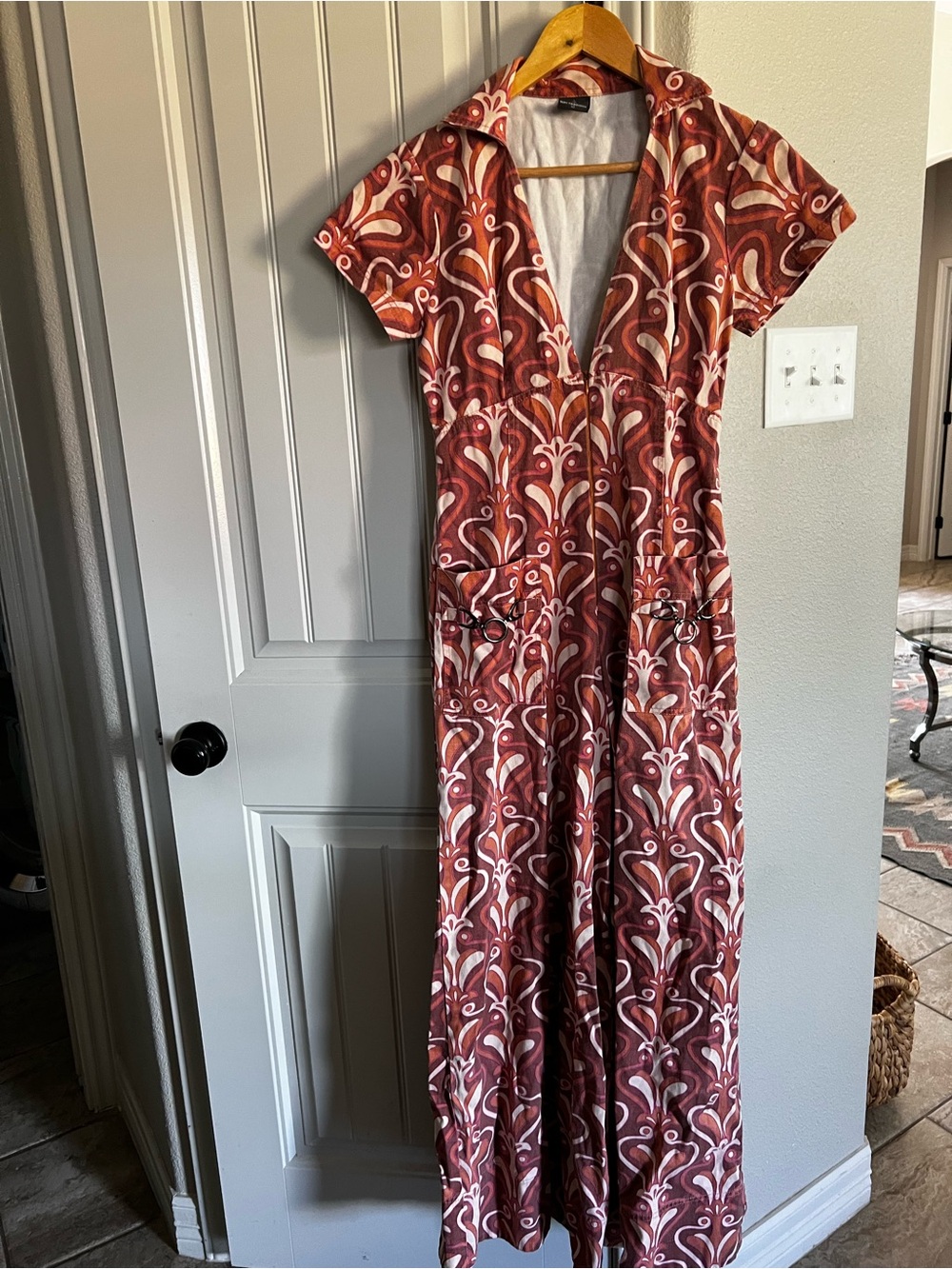 70s inspired wide leg Jumpsuit